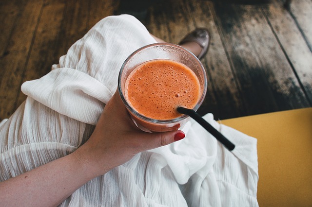 immune boosting drink with ginger in a glass