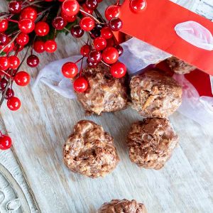 4 Ingredient No Bake Chocolate Marshmallow Balls