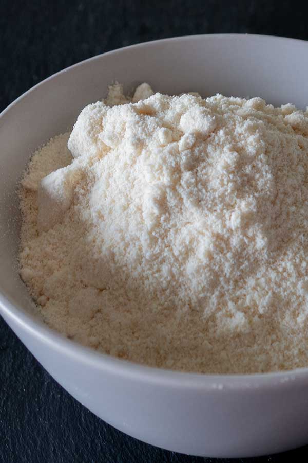 coconut flour in a bowl