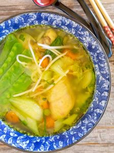 Asian chicken soup, gluten free
