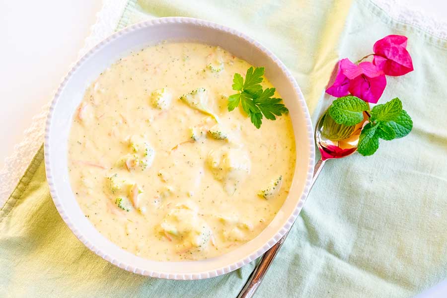 vegan cream of broccoli soup