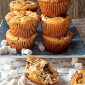 Chocolate Chip Banana Marshmallow Muffin – Gluten Free
