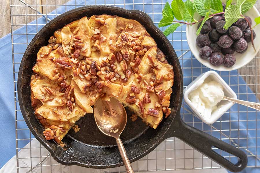 French toast apple strata, gluten free