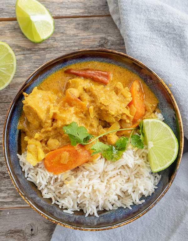 coconut chicken curry, instant pot