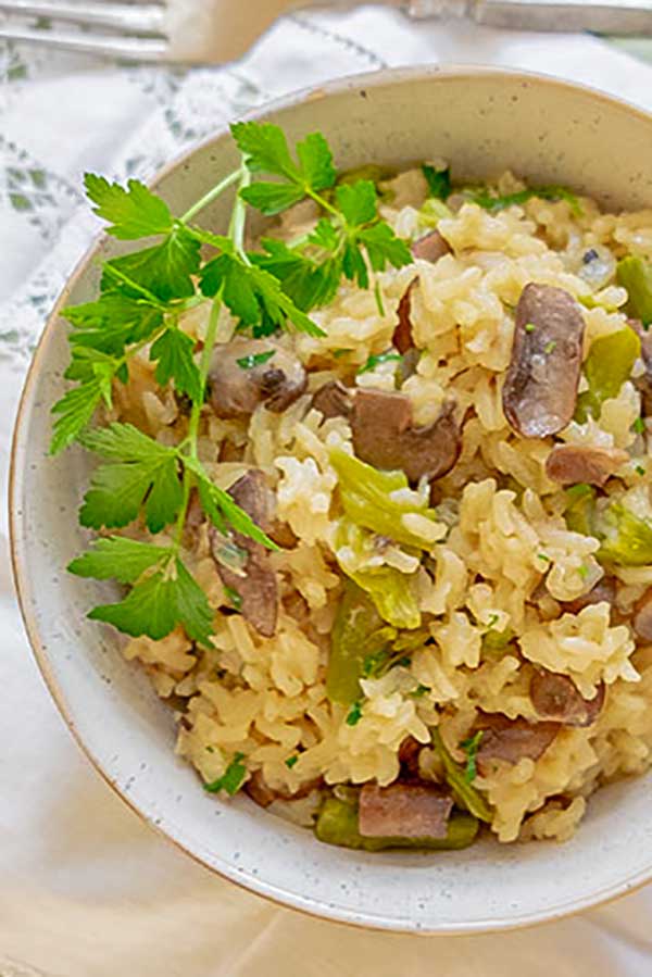 Asparagus mushroom best sale risotto instant pot