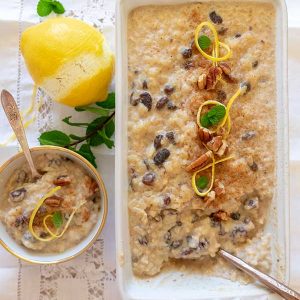Instant Pot Pumpkin Pie Spice Rice Pudding {Gluten-Free}