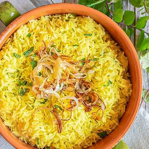 Saffron Rice With Mint Recipe