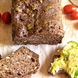 Keto Nut-Free Pumpkin Seed Bread {Gluten-Free, Grain-Free}