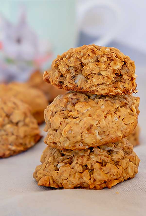 stacked gluten free oatmeal cookies