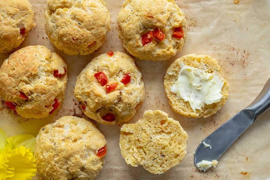 gluten free buttery savoury scones