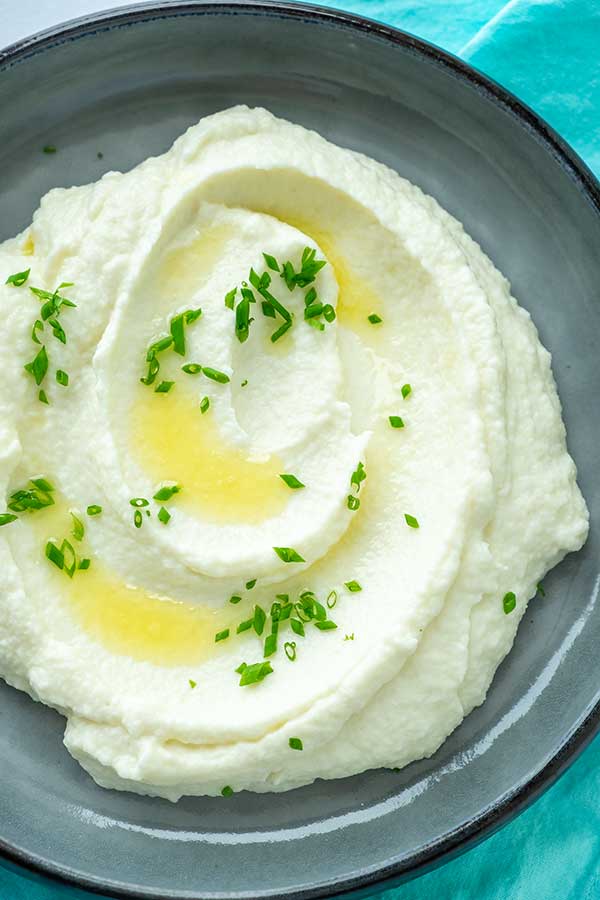 Garlic Mashed Fauxtatoes (Keto)