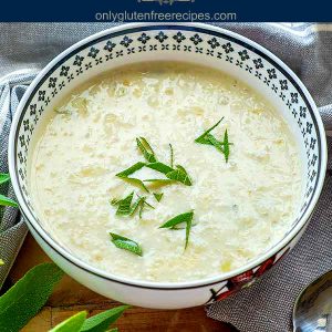 Keto Cream Of Cauliflower Soup with Sage