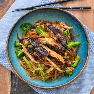 Warm Asian Chopped Chicken Salad