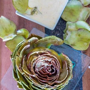 Instant Pot Steamed Artichoke With Peri Peri Dip