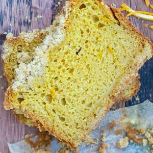 Gluten-Free Orange Loaf With Streusel Topping