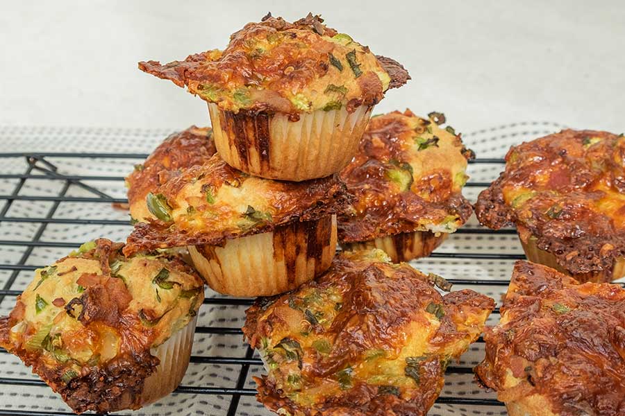 savoury breakfast muffin, gluten free