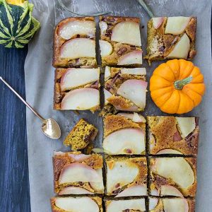 Upside Down Apple-Honey Pumpkin Cake (Gluten-Free)