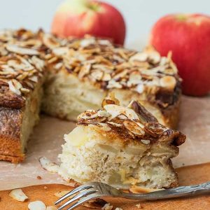 Gluten-Free Apple Sponge Cake With Almond Topping