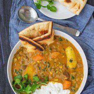 Instant Pot Spiced Beef Stew With Mung Beans