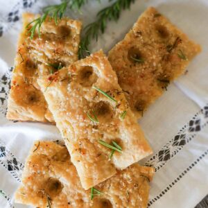 Gluten Free Focaccia with Garlic and Rosemary