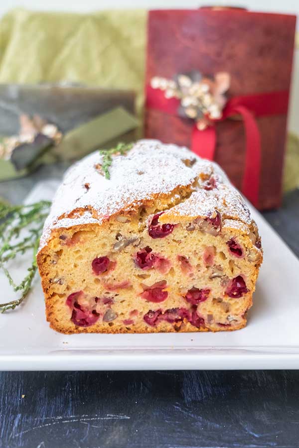 cranberry honey bread, gluten free