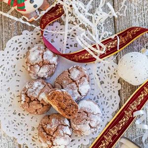 Gluten-Free Chocolate Crinkle Cookie Recipe