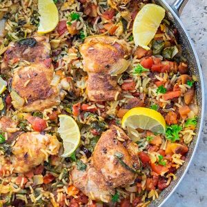 Moroccan Chicken Rice Dinner
