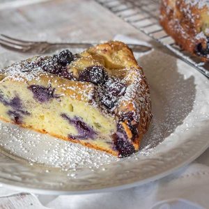 Ricotta Gluten-Free Breakfast Cake With Blueberries