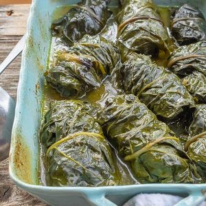 Baked Stuffed Chard Rolls