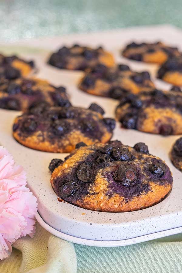 Grain-Free Blueberry Buttermilk Muffins (Nut-Free)