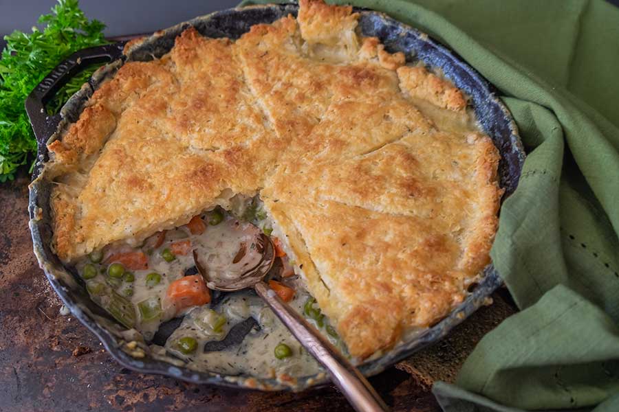 skillet chicken pot pie