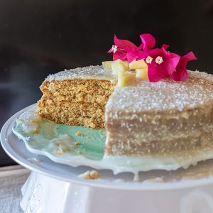 Gluten-Free Coconut Pineapple Cake (Dairy-Free)