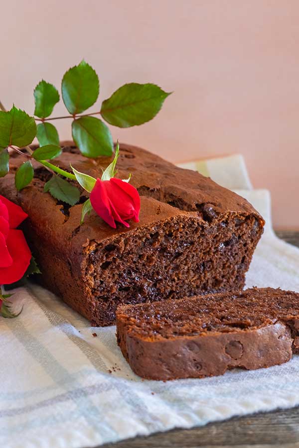 chocolate banana quick bread, gluten free