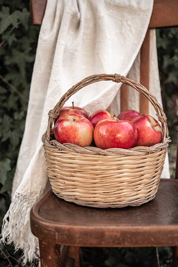 apples in a basket