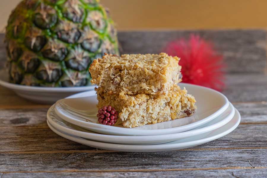 pineapple coconut oatmeal squares