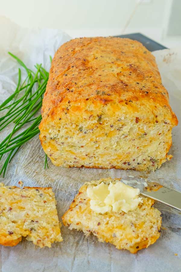 quinoa cheese bread, gluten free