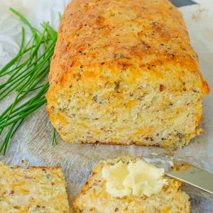 Gluten-Free Quinoa Cheese Bread with Onions