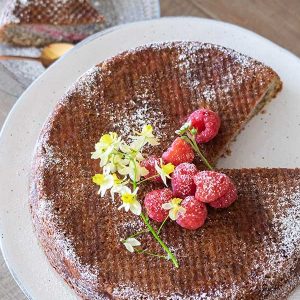 Raspberry Chia Coffee Cake – Gluten-Free, Grain-Free