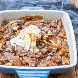 Gluten-Free Crème Brûlée French Toast with Apples