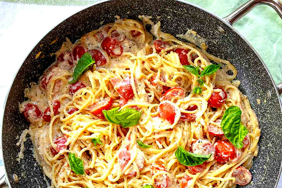 garlic ricotta pasta, gluten free