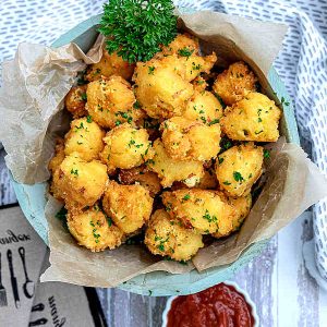Gluten-Free Ham and Cheese Fritters
