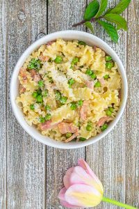 ham peas pasta, gluten free