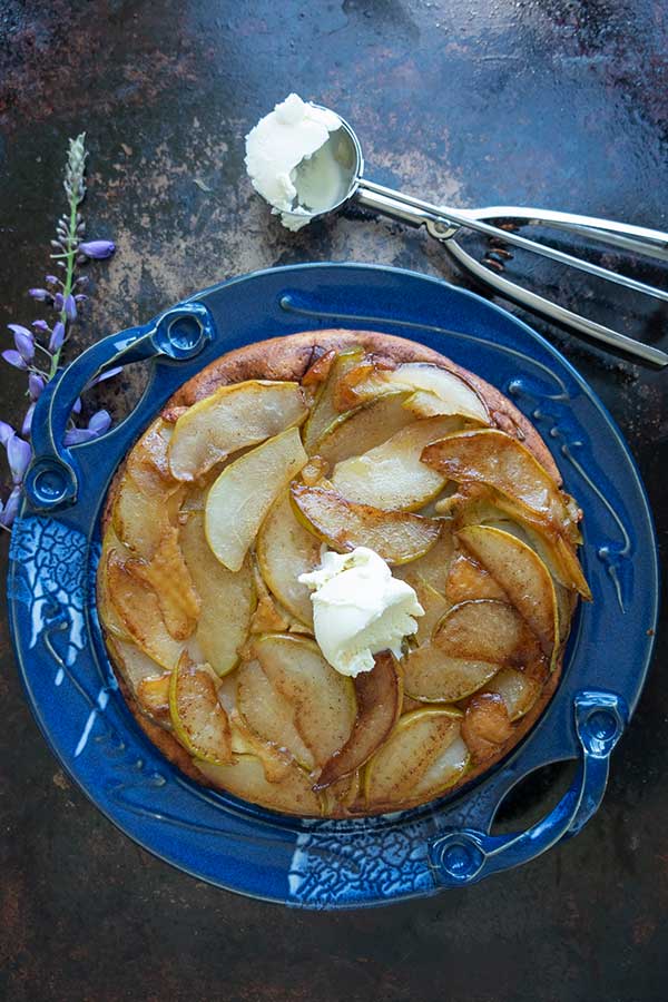 Upside-Down Pear Dutch Baby – Gluten-Free