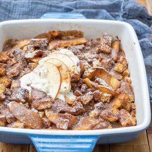 Gluten-Free Crème Brûlée French Toast with Apples