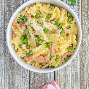 Gluten-Free Ham and Peas Pasta