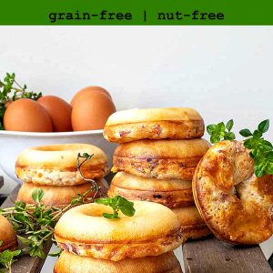 Low-Carb Grain-Free Ham and Cheese Donuts