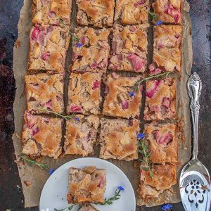 Gluten-Free Rhubarb Apple Coffee Cake