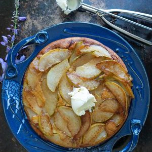 Upside-Down Pear Dutch Baby – Gluten-Free