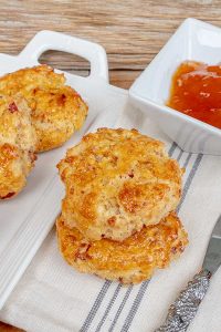 gluten-free bacon round scones