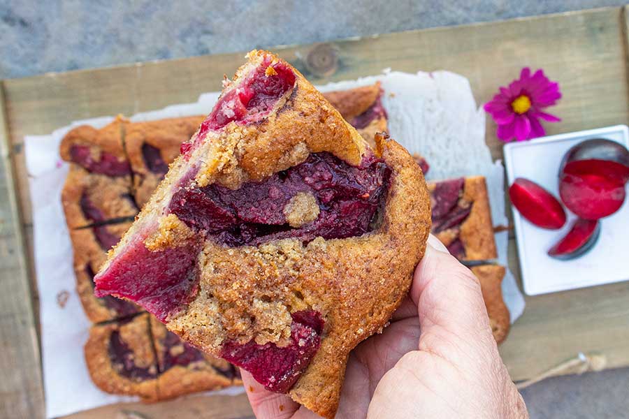 Gluten-Free Plum Cake - Wooden Spoon Baking